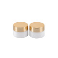 high quality 3g 5g empty plastic pp cosmetic sample face eye cream packaging jars with gold lid