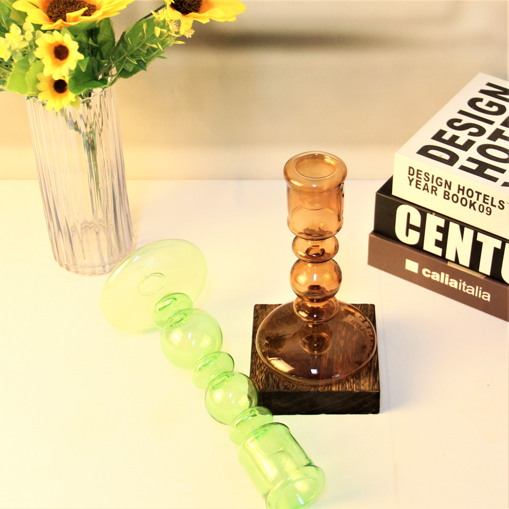 Home Decora Glass Candlestick