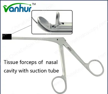 ENT Tissue Forceps Nasal Cavity with Suction Tube