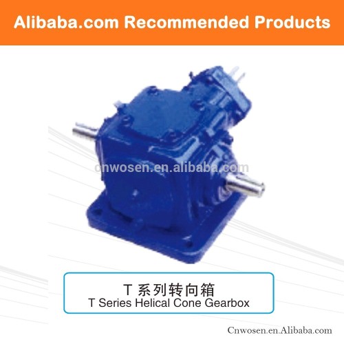 3 1 Ratio Gearbox T Series Spiral Bevel Gearbox, High Quality 3 1