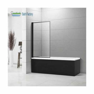 6Mm Clear Glass Black Tub Door Bath Shower Screen - New Styles