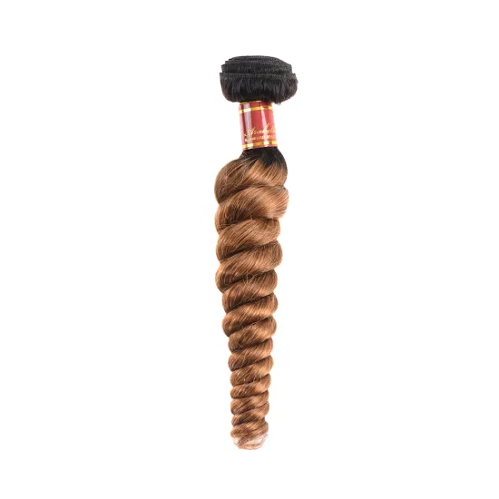 Huashuo Highest Discounts Wholesale 100% Unprocessed Peruvian Virgin 1B/30 Color Double Loose Wave Hair