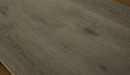 High-Quality 3-Layer Gray Oak Brush-Treated Engineered Wood Flooring