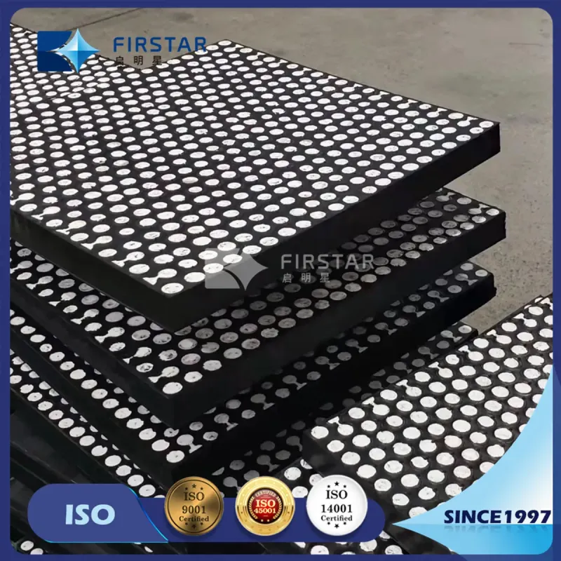 Alumina Wear Resistant Lining Vulcanized in Rubber with Steel Backing