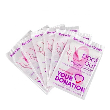 High Quality Donation Plastic Charity Bags for Second Hand Clothes Collection