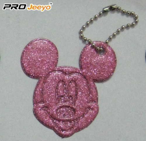 Pendentif de Mickey vert de feuille de PVC de Salut-Vis pour des enfants