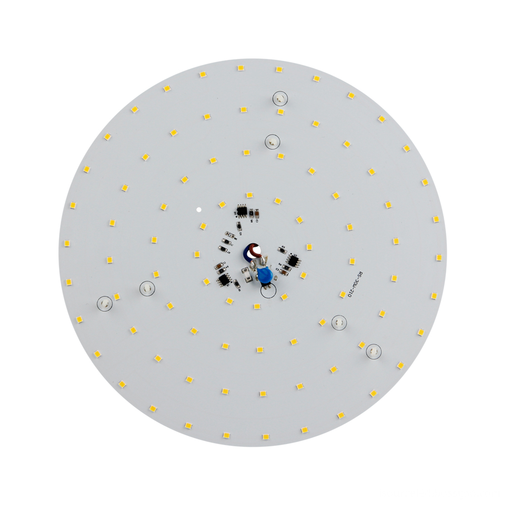 Front view of 220v SCR dimming round 30W AC COB Module