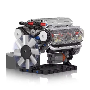 Mould King 10088: Creative Toy Set - No.V8 Cylinder Engine Model Building Blocks for Kids' Christmas Gift