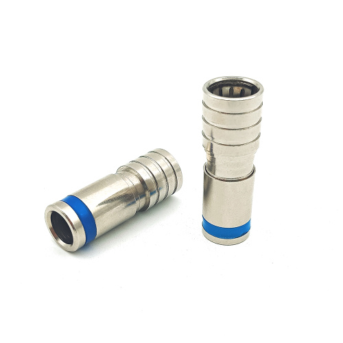 Quick Push Type F Male RG6 Compression Connector