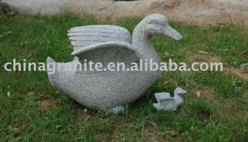 stone duck carving