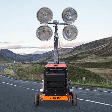 5m Lighting tower Mobile light tower Engine Generator Light Tower for Night Work Sites