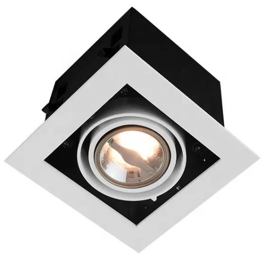 AR70 LED Square Recessed Downlight: A Dimmable, Decorative Recessed LED Spot Light Fixture with GU10 Frame