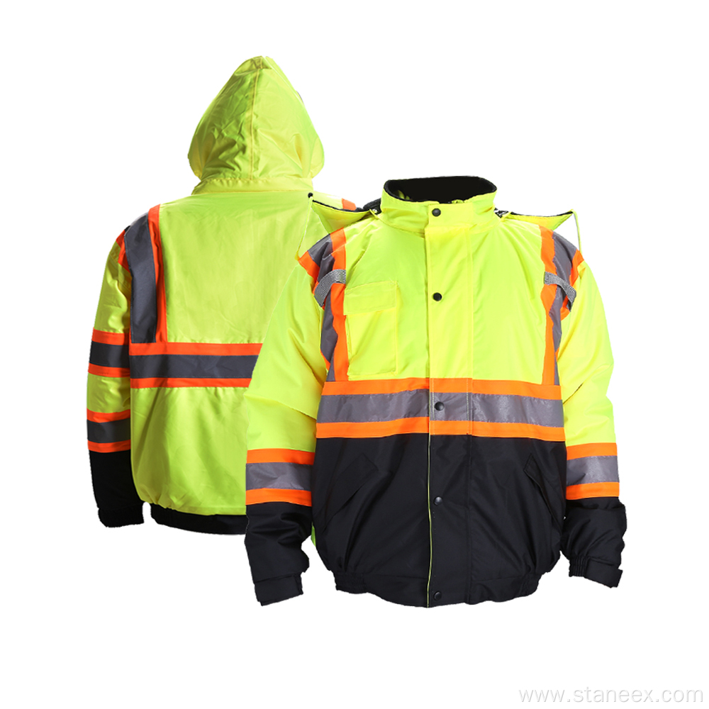 Wholesale ANSI Class 3 High Visibility Safety Jacket