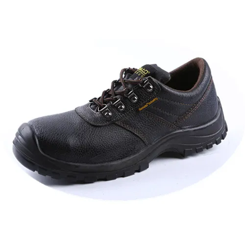 Men Genuine Leather Steel Toe Safety Shoes