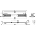 Männliches Klemme mit einem Slot mit Post-H4.6-Board-to-Board-Stecker