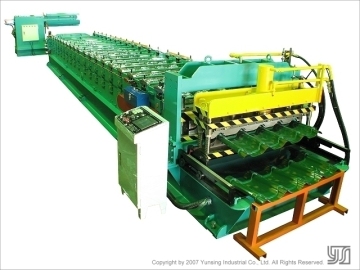 Color Glazed Steel Tile Roll Forming Machine