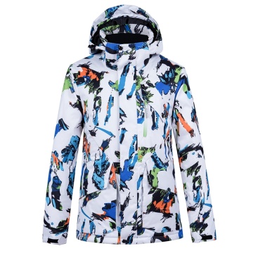 Men Printed Fabrics Wind Warm Ski Outfit