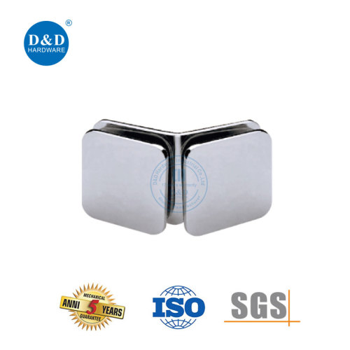 Braccia da bagno a singola partizione hardware di vetro clip di vetro