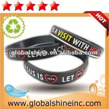 rainbow silicone wristband