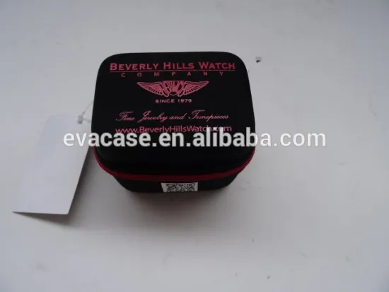 custom watch case of eva watch case of eva watch travel case of watch bag for eva watch box with zipper and eva foam and handle