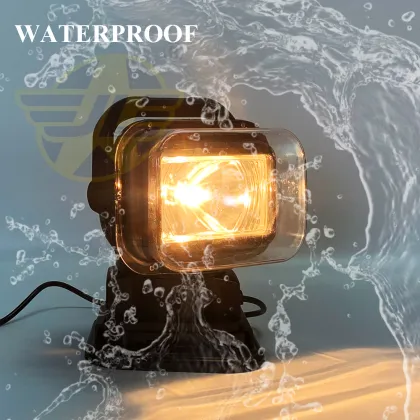 24V Halogen Boat Lights 360 Degree Rotating Searchlight