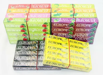 5 sticks Europe Chewing Gum