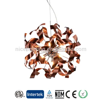 factory lighting modern oval aluminum chandelier crystal chandelier light