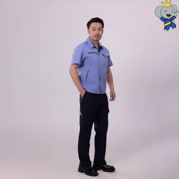 Blue Soft Sweat Wicking Anti-Static Fabric