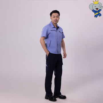 قماش أزرق ناعم مقاوم للعرق ومضاد للكهرباء الساكنة