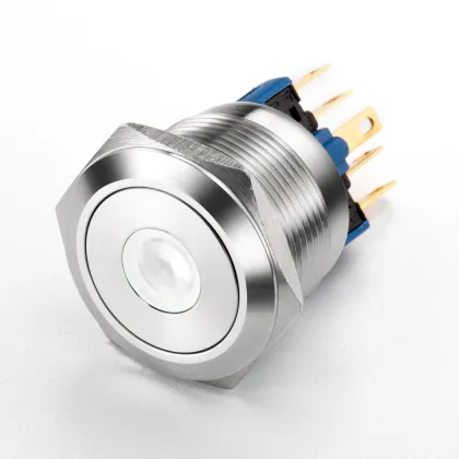 25mm Customizable Anti-Vibration Self-Reset Push Button Switches with Push Button Switch