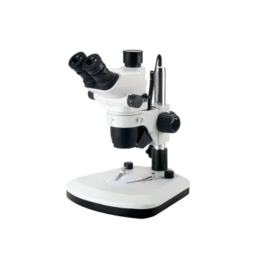 Three Eyed Stereomicroscope for Metallurgical Observation" 

However, considering typical SEO practices and keyword placement, a more optimized title could be:

"Stereo Microscope with Three Eyebars for Metallurgical Observation" 

But if we are strictly 