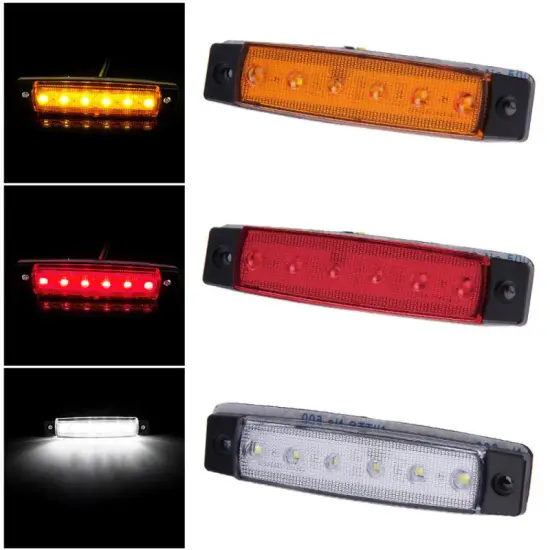 6 LED Car Anti-collision Laser Fog Light Auto Anti-fog Parking Stop Braking Signal Indicators Motorcycle LED Warning Light