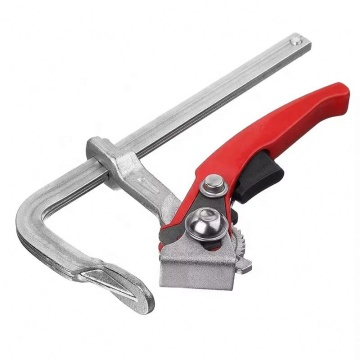 Secure Release Mechanism: The Plastic-Coated Non-Slip F Clamp Lever for Reliable Handling of Steel Clamps