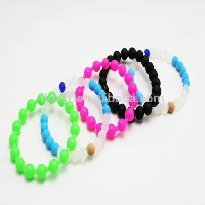 Custom Silicone Tie Dye Fortune Bracelets