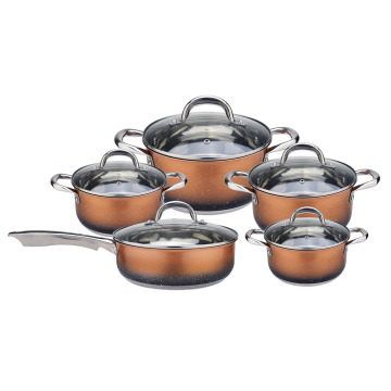 Cantik 11pcs Stainless Steel Cookware Sets Dapur