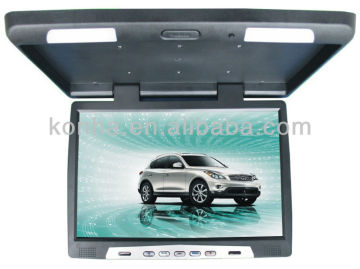 19" car roof mount LCD screen with IR remote 12V