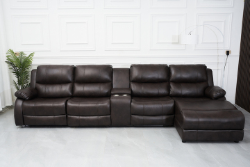 Electric L Shape Recliner Sofa Set
