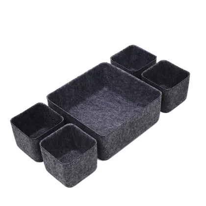 Felt Storage Bins and Organizers: Separators, Tool Containers, and Desk Organizers