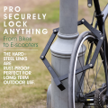 Motocicletta in acciaio indurito pieghevole MTB Road Bike Lock