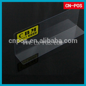 supermarket plastic divider with printing logo for display