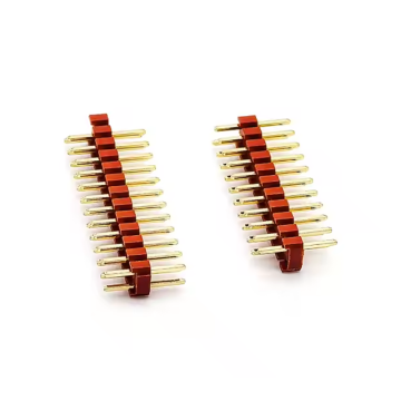 Encabezado de lanzamiento de 2.0 mm doble fila rojo recto