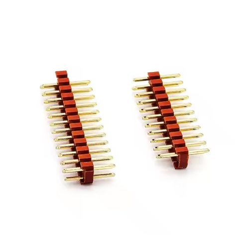 Encabezado de lanzamiento de 2.0 mm doble fila rojo recto