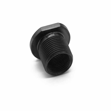 Black aluminum 1/2x28 ID thread oil joint adapter