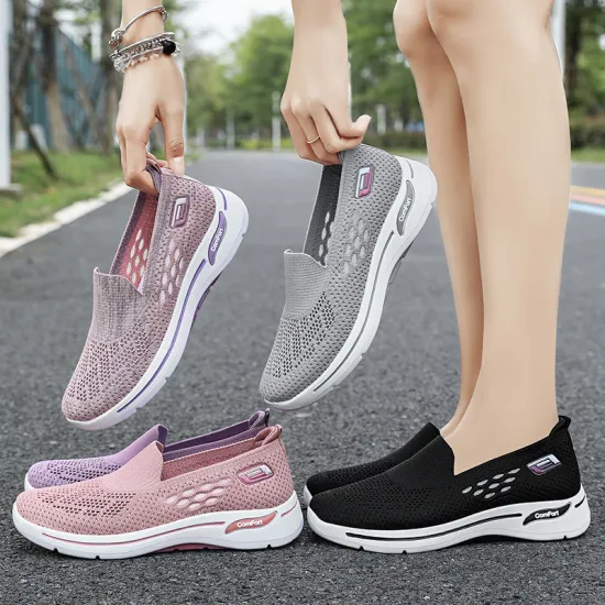 Breathable single shoes oversized mom shoes