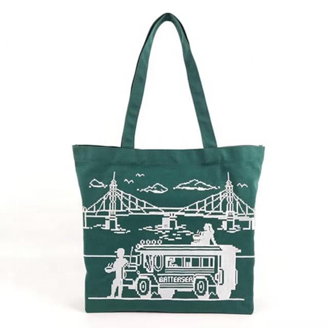 Large Personalized Boat Tote Cotton Canvas Tote Bag