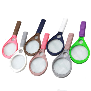 Compact Portable Magnifying Glass for Kids and Seniors - Colorful and Lightweight