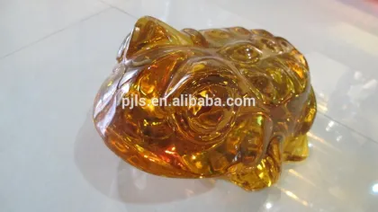 wholesale modle sculpture crystal lucky glass toad