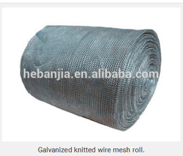 galvanized stainless steel knitted wire mesh/gas-liquid filtration