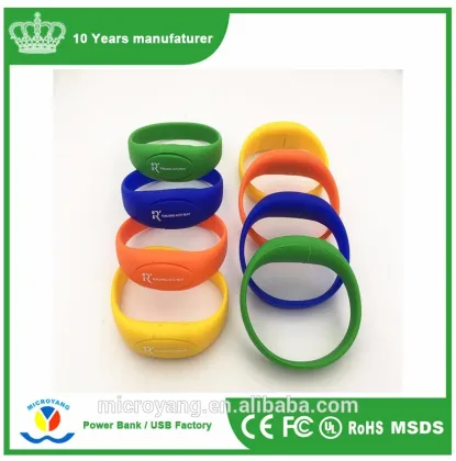 Silicon Wristband Bracelet USB Stick Flash Pen Drive