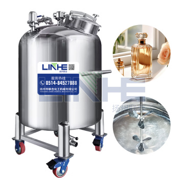 Pneumatic Perfume Mixing Machine with Stainless Steel 304/316L Mobile Storage Tank